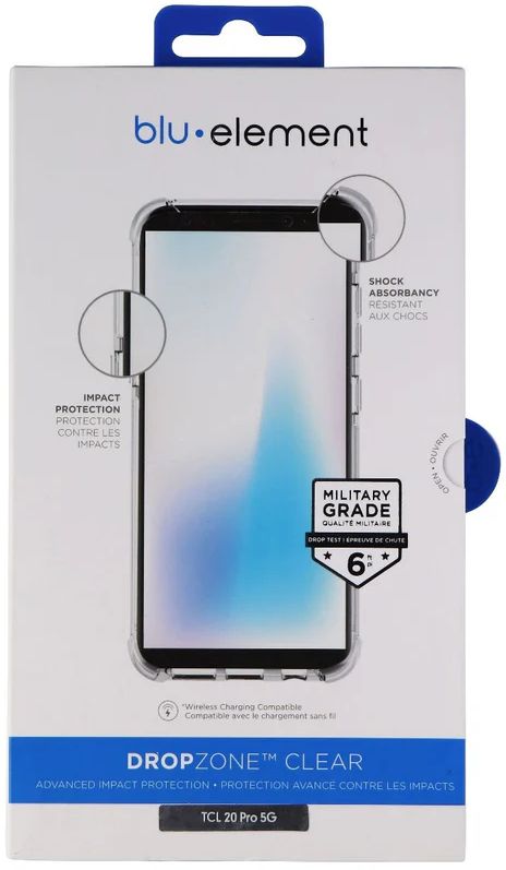 Blu Element DropZone Clear Series Phone Case for TCL 20 Pro 5G - Reebelo US
