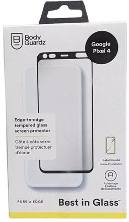 BodyGuardz Pure 2 Edge Tempered Glass Screen Protector for Google Pixel 4 - Reebelo US