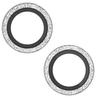 BodyGuardz Pure 3 Tempered Glass Camera Lens Protector for iPhone 15/15 Plus - Silver Glitter