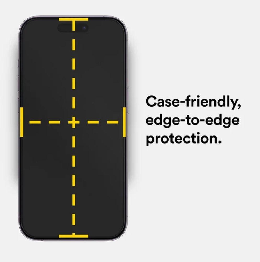 Refurbished BodyGuardz Pure 3 Tempered Glass Screen Protector for iPhone 14 Pro Max - Reebelo US