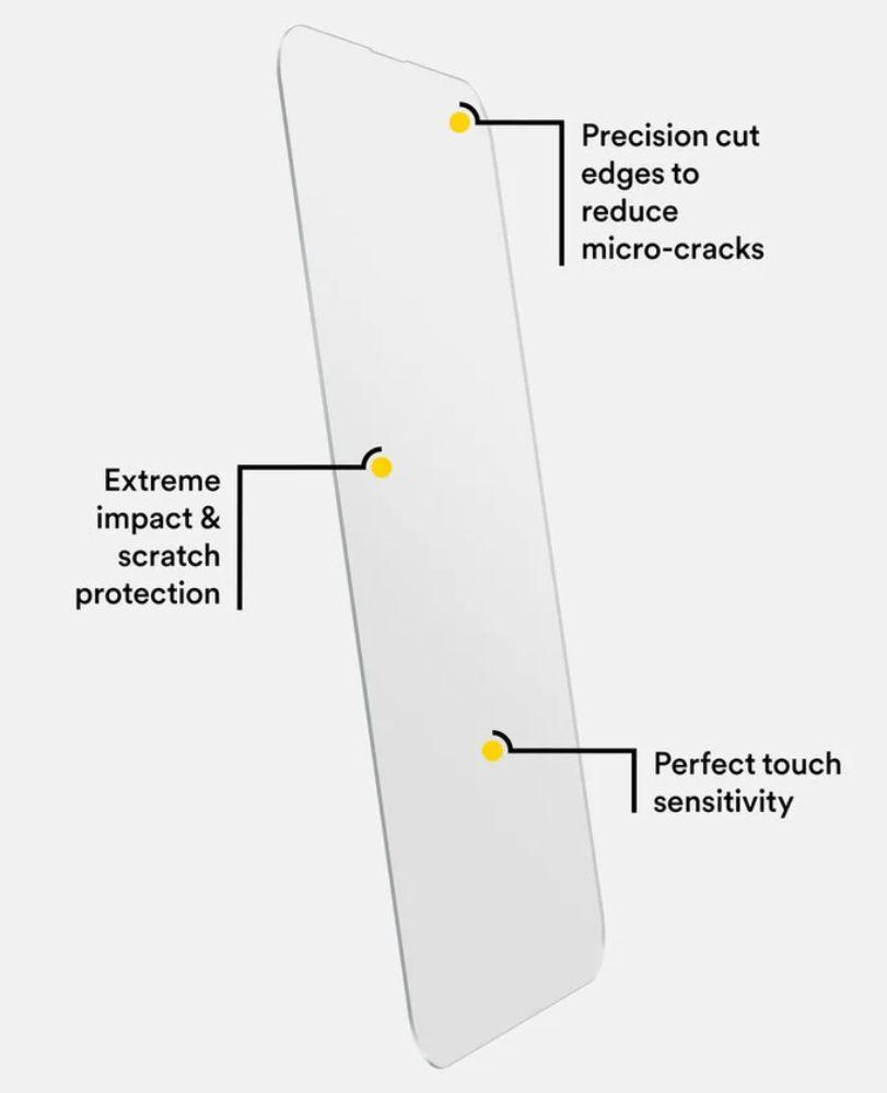 Refurbished BodyGuardz Pure 3 Tempered Glass Screen Protector for iPhone 14 Pro Max - Reebelo US