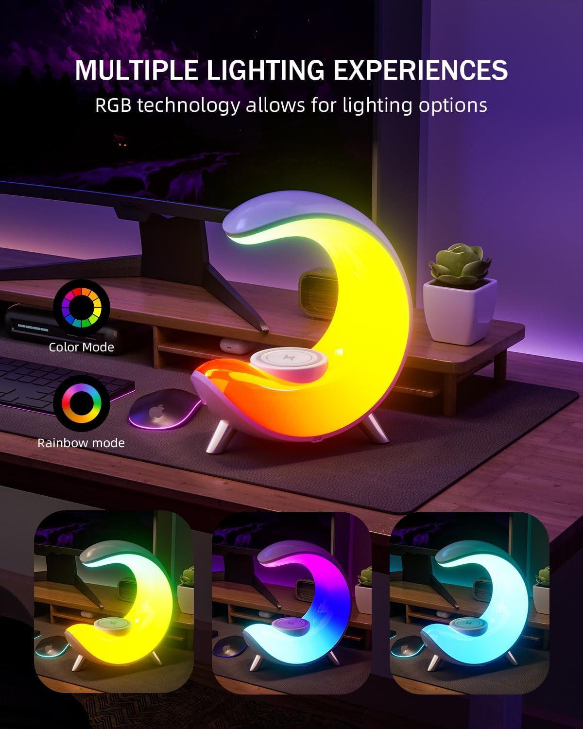 Refurbished Burlan Multifunctional Bluetooth Speaker with Table Lamp - Reebelo US