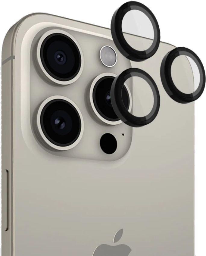 Case-Mate Aluminum Ring Camera Lens Protector Black for iPhone 15 Pro/ 15 Pro Max - Reebelo US