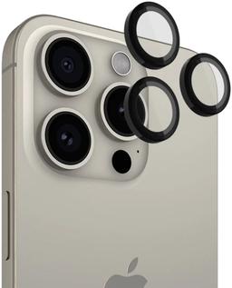 Case-Mate Aluminum Ring Camera Lens Protector Black for iPhone 15 Pro/ 15 Pro Max - Reebelo US