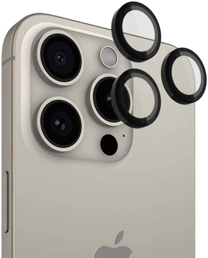 Case-Mate Aluminum Ring Camera Lens Protector Black for iPhone 15 Pro/ 15 Pro Max - Reebelo US