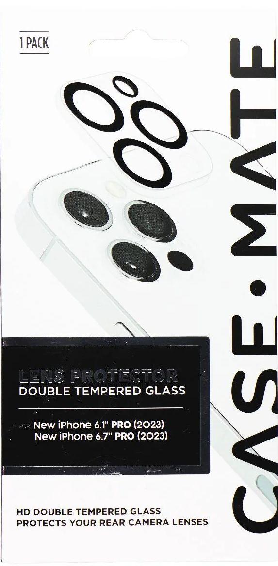 Case-Mate Double Tempered Glass Lens Protector for iPhone 15 Pro/15 Pro Max