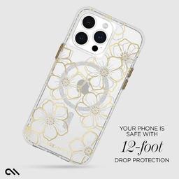 Case-Mate Floral Gems Phone Case with MagSafe for iPhone 15 Pro Max - Reebelo US