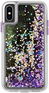 Case-Mate Glow Waterfall Phone Case for iPhone XS / X - Purple Glow