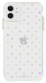 Case-Mate Iridescent Gems Phone Case for iPhone 12/12 Pro - Gold/Clear