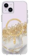 Case-Mate Karat Marble Phone Case with MagSafe for iPhone 14 Plus - Clear/Gold