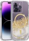 Case-Mate Karat Marble Phone Case with Magsafe for iPhone 14 Pro - Clear/Gold