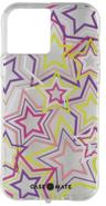 Case-Mate Prints Hardshell Case for iPhone 12 / iPhone 12 Pro - Neon Stars/Clear