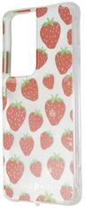 Case-Mate Prints Series Phone Case for Samsung Galaxy S21 Ultra 5G - Strawberry Jam