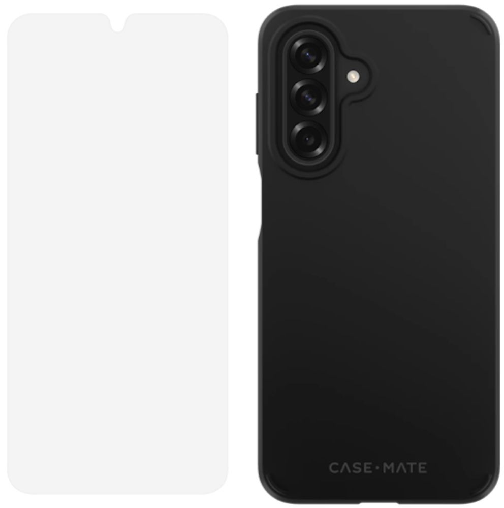 Case-Mate Protection Pack (Glass + Tough Phone Case) for Samsung Galaxy A25 5G - Black - Brand New