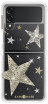 Case-Mate Sheer SuperStar Phone Case for Galaxy Z Flip3 5G - Clear/Silver/Gold