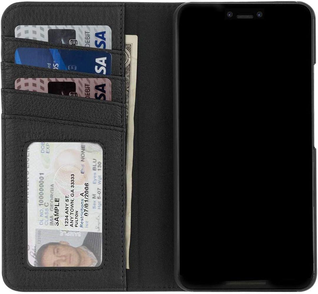 Case-Mate Wallet Folio Genuine Leather Phone Case for Google Pixel 3 XL - Reebelo US
