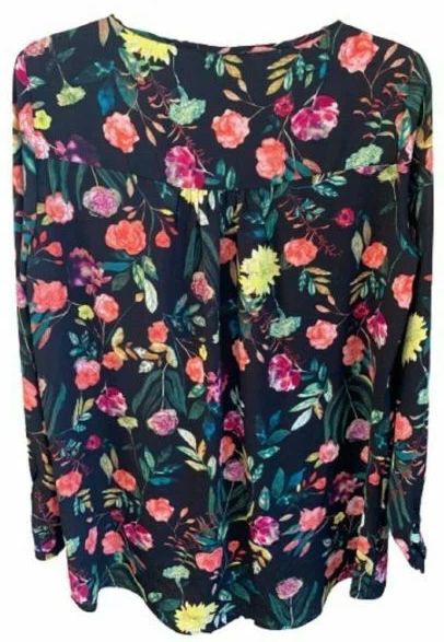Chelsea & Theodore Women's Top Multi Painterly Floral - Reebelo US
