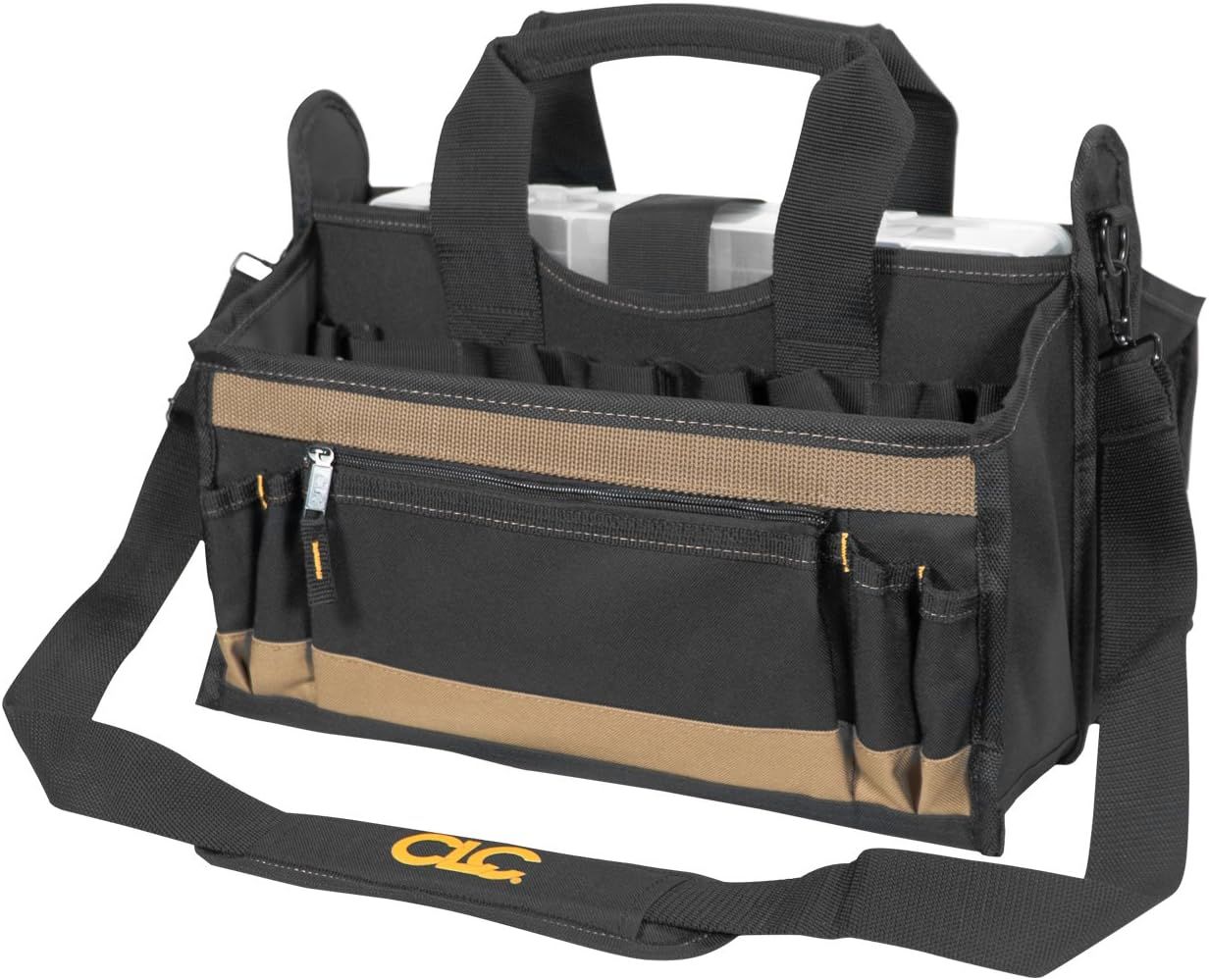 Refurbished CLC Custom LeatherCraft 1529 16In. Center Tray Tool Bag - Reebelo US