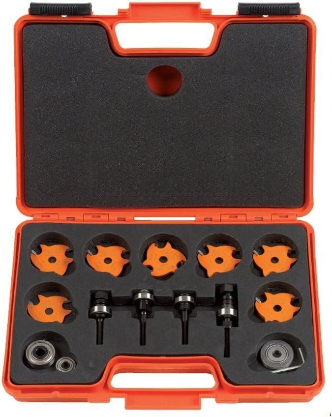 CMT 823.001.11 Slot Cutter Set in Carrying Case Carbide-Tipped - Orange