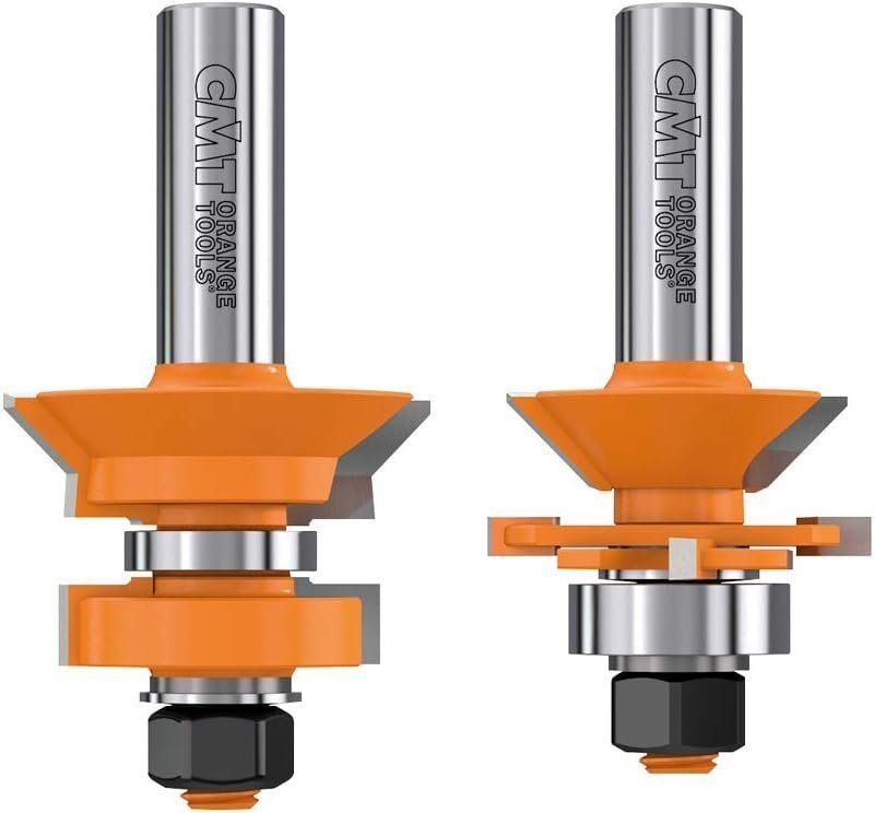 CMT 855.506.11 V-Tongue & Groove Bit Set - Orange