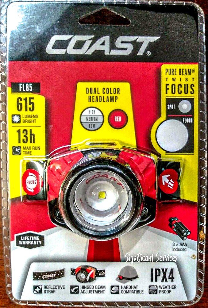 Refurbished Coast 21329 FL85 Dual Color Pure Beam Focusing LED Headlamp - Reebelo US