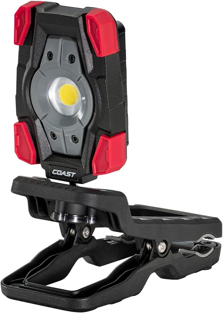 Coast CL20R 1750 Lumen Rechargeable LED Magnetic Clamp Light with Wide Angle - Black