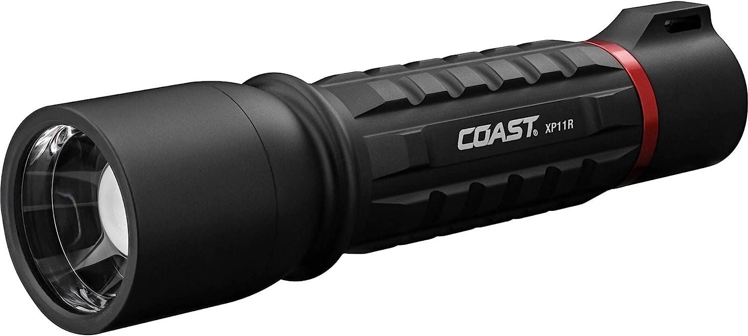 Coast XP11R Rechargeable Dual Power LED Flashlight - Black