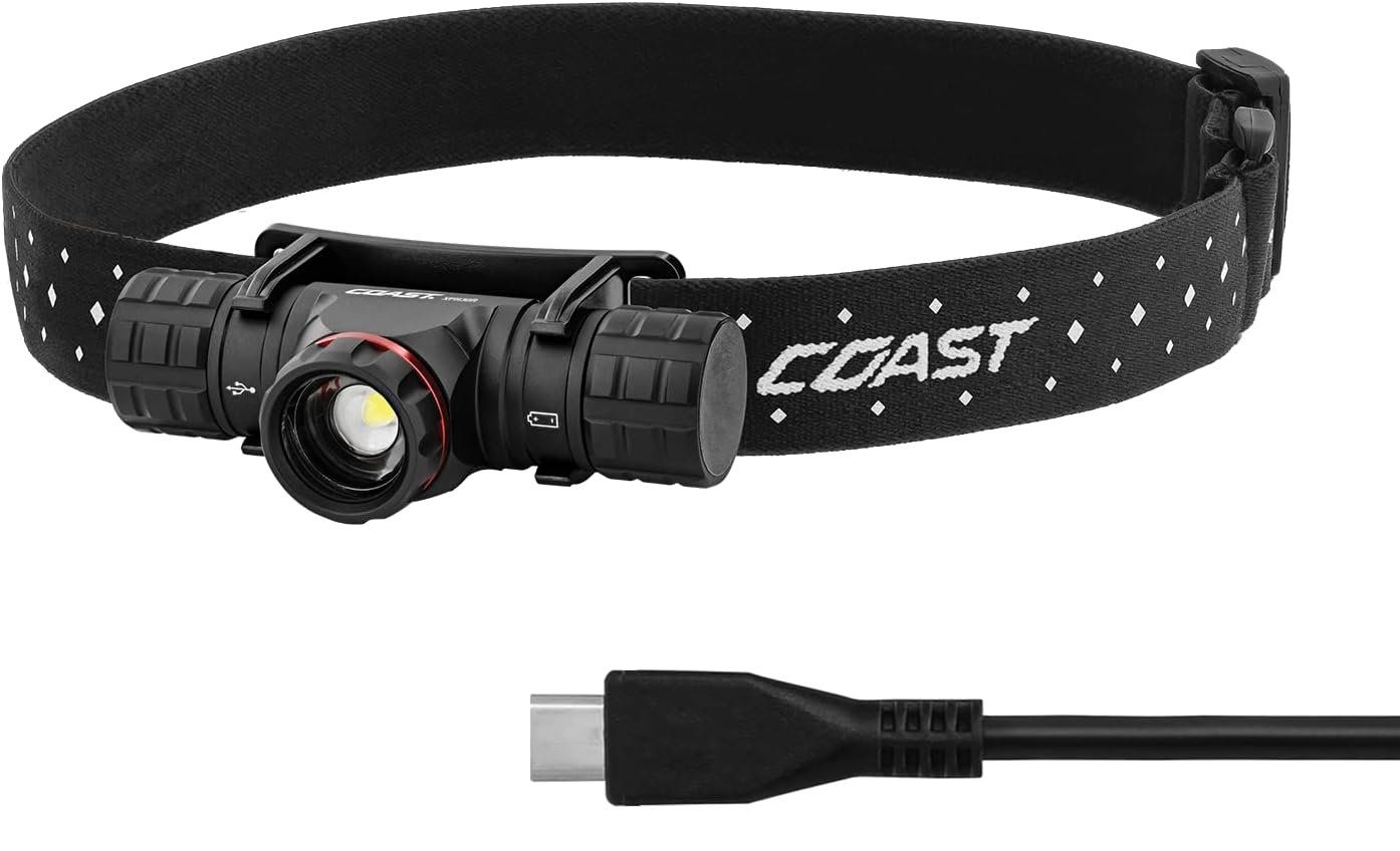 Refurbished Coast XPH30R USB-C Rechargeable Dual Power Headlamp - Reebelo US