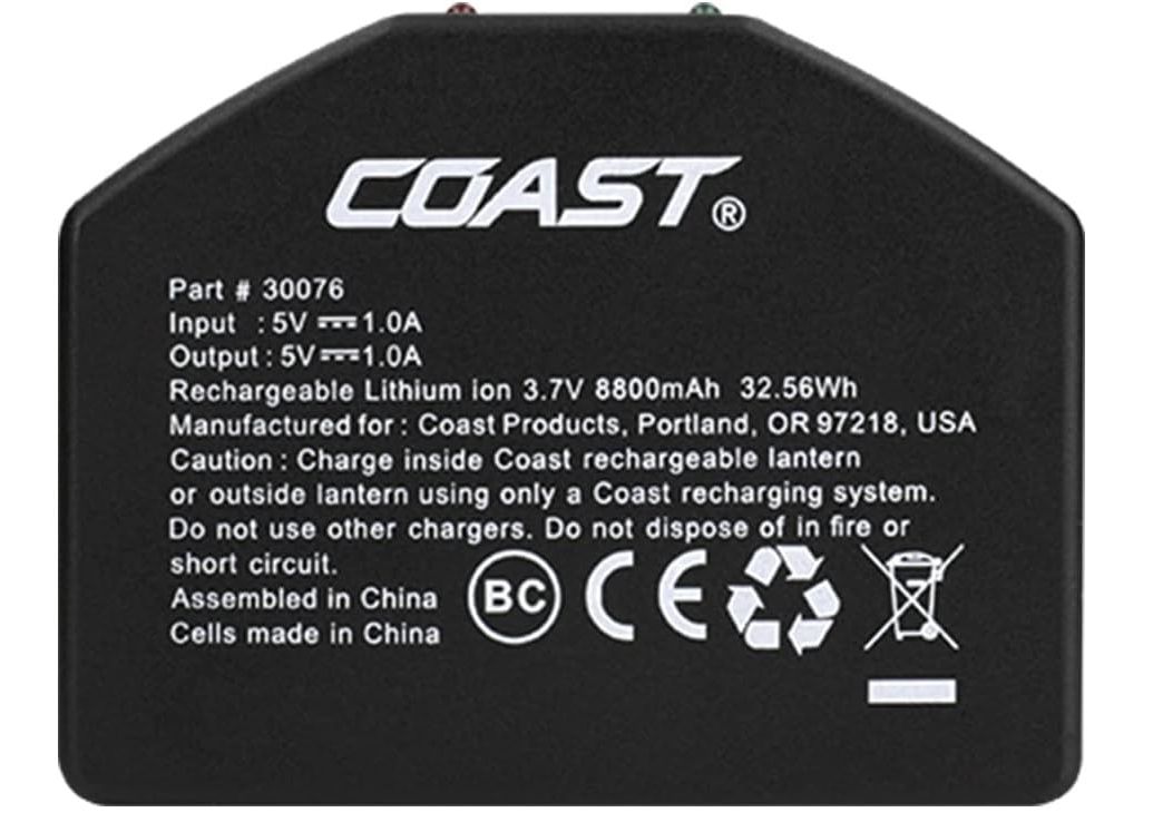 Refurbished Coast Zithion-X USB-C Rechargeable ZX1010 Battery - Reebelo US