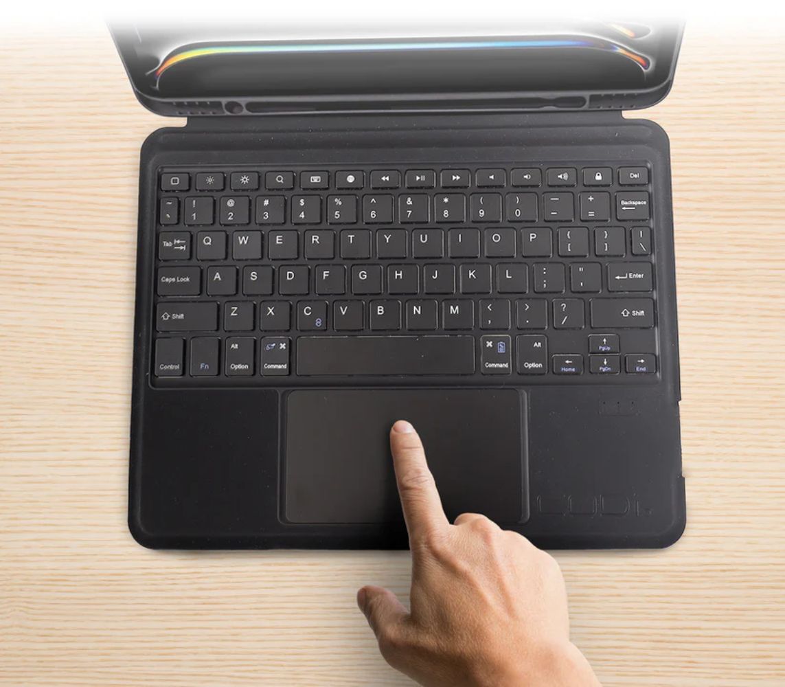 Refurbished CODi Bluetooth Keyboard Folio Tablet Case with Track Pad for iPad Pro 13" (M4) - Reebelo US