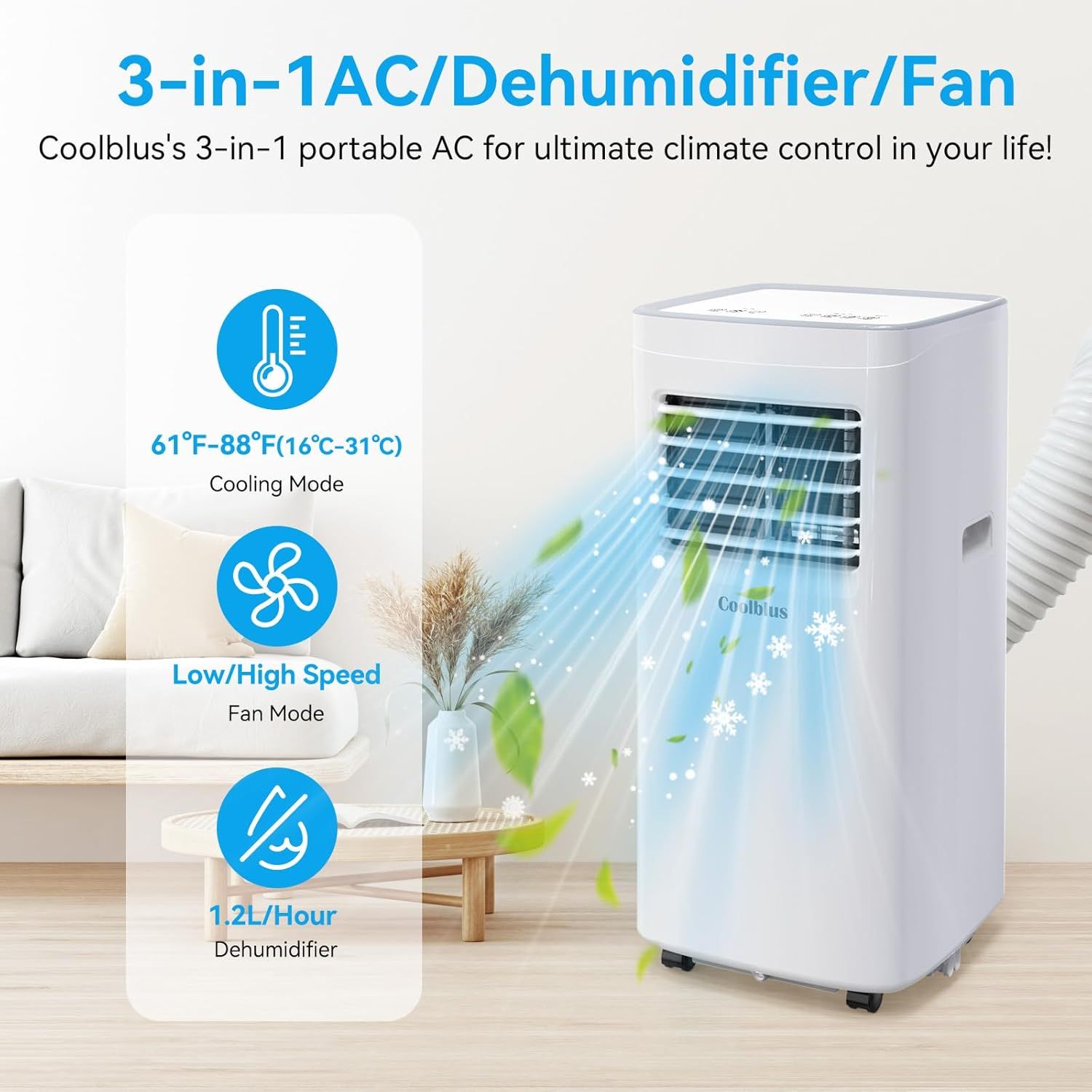 Refurbished Coolblus Portable Air Conditioner A019K-05KR - Reebelo US