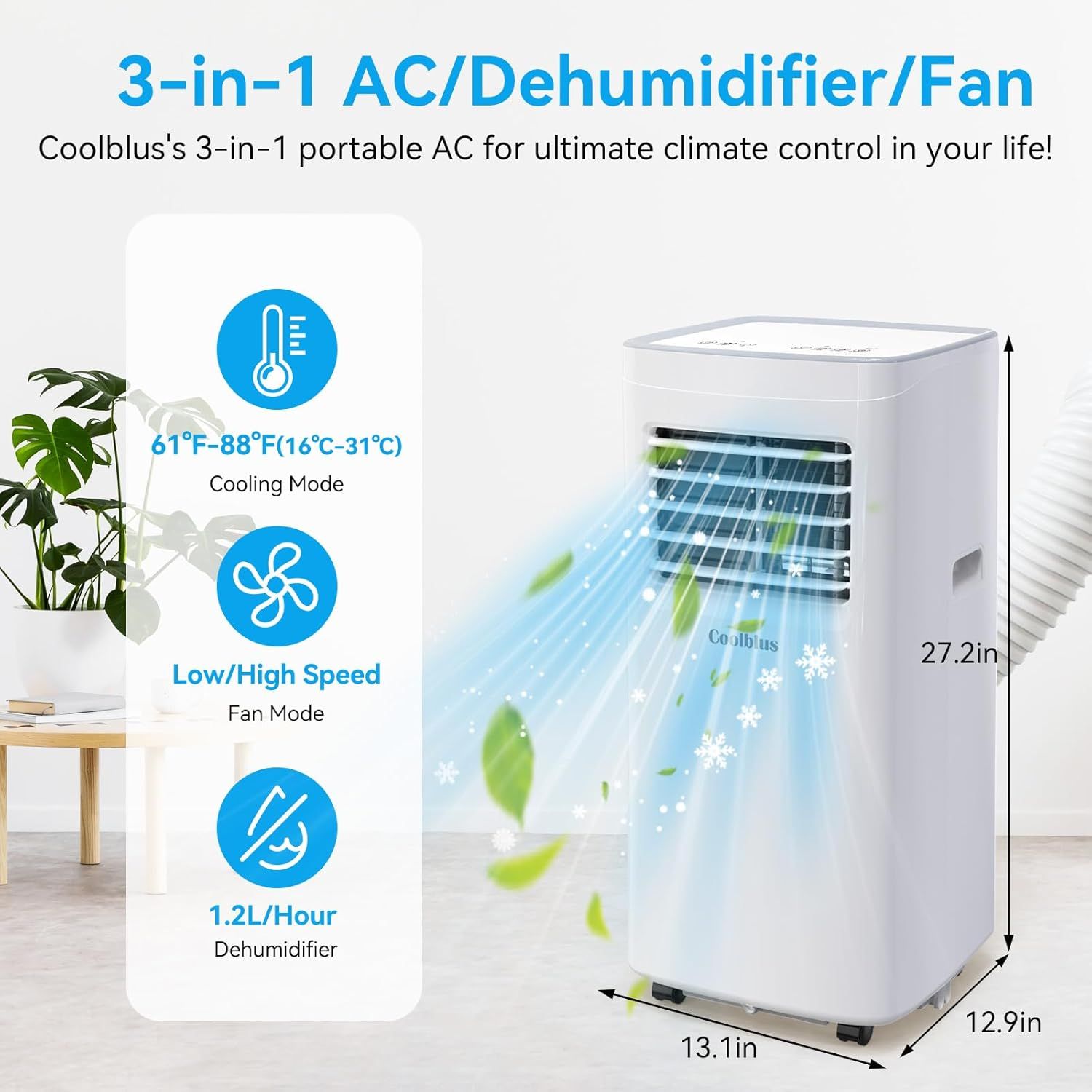 Refurbished Coolblus Portable Air Conditioner A019K-06KR - Reebelo US
