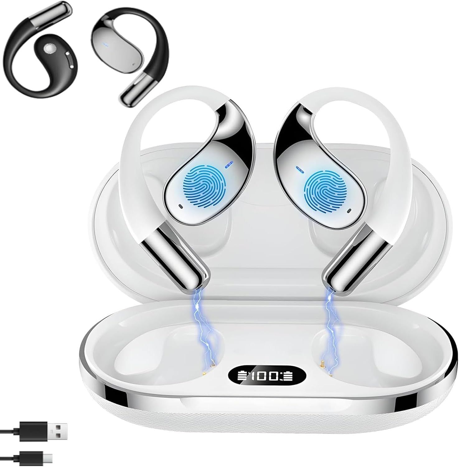Cotgot Language Translation Earbuds with 144 Language Translation HAZ1 - White