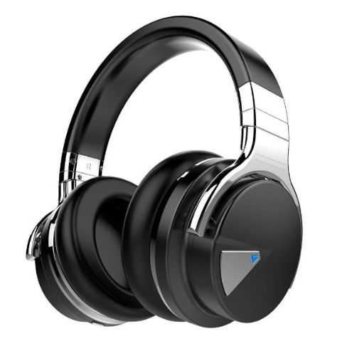Cowin E7 Active Noise Cancelling Over-Ear Headphones - Black