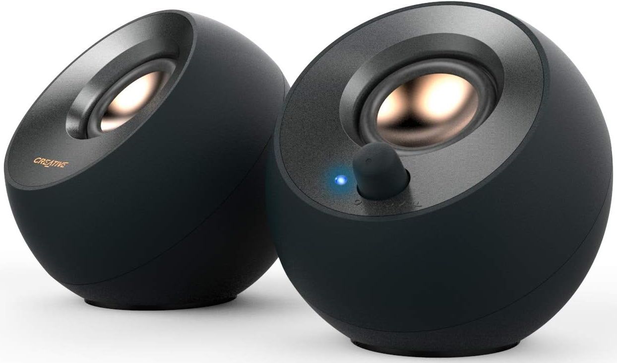 Refurbished Creative Pebble V2 Minimalistic 2.0 USB-C Powered Desktop Speakers - Reebelo US