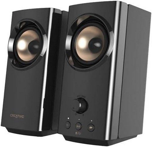 Creative T60 2.0 Compact Hi-Fi Desktop Speakers with Clear Dialog and Surround