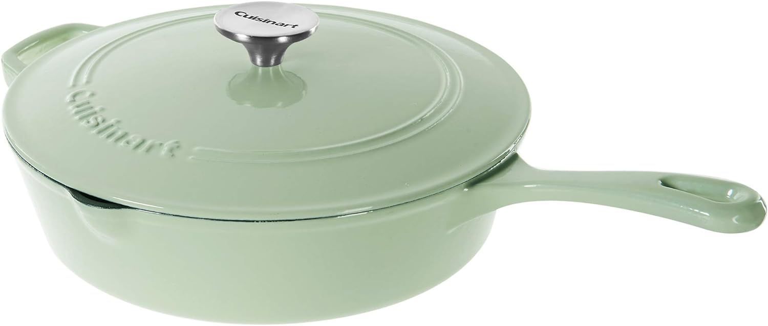 Cuisinart 12" Chicken Fryer Cast Iron CI45-30 - Mint Green