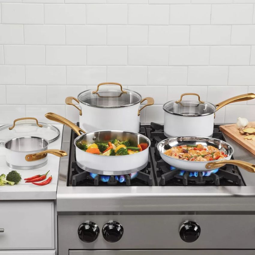Refurbished Cuisinart 839-8MW Classic Stainless Steel Cookware Set 8-Piece - Reebelo US