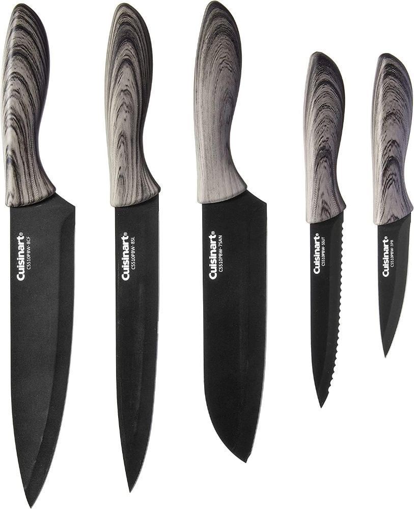 Refurbished Cuisinart C55-10PBO Ceramic Coated Knife Set 10-Piece - Reebelo US