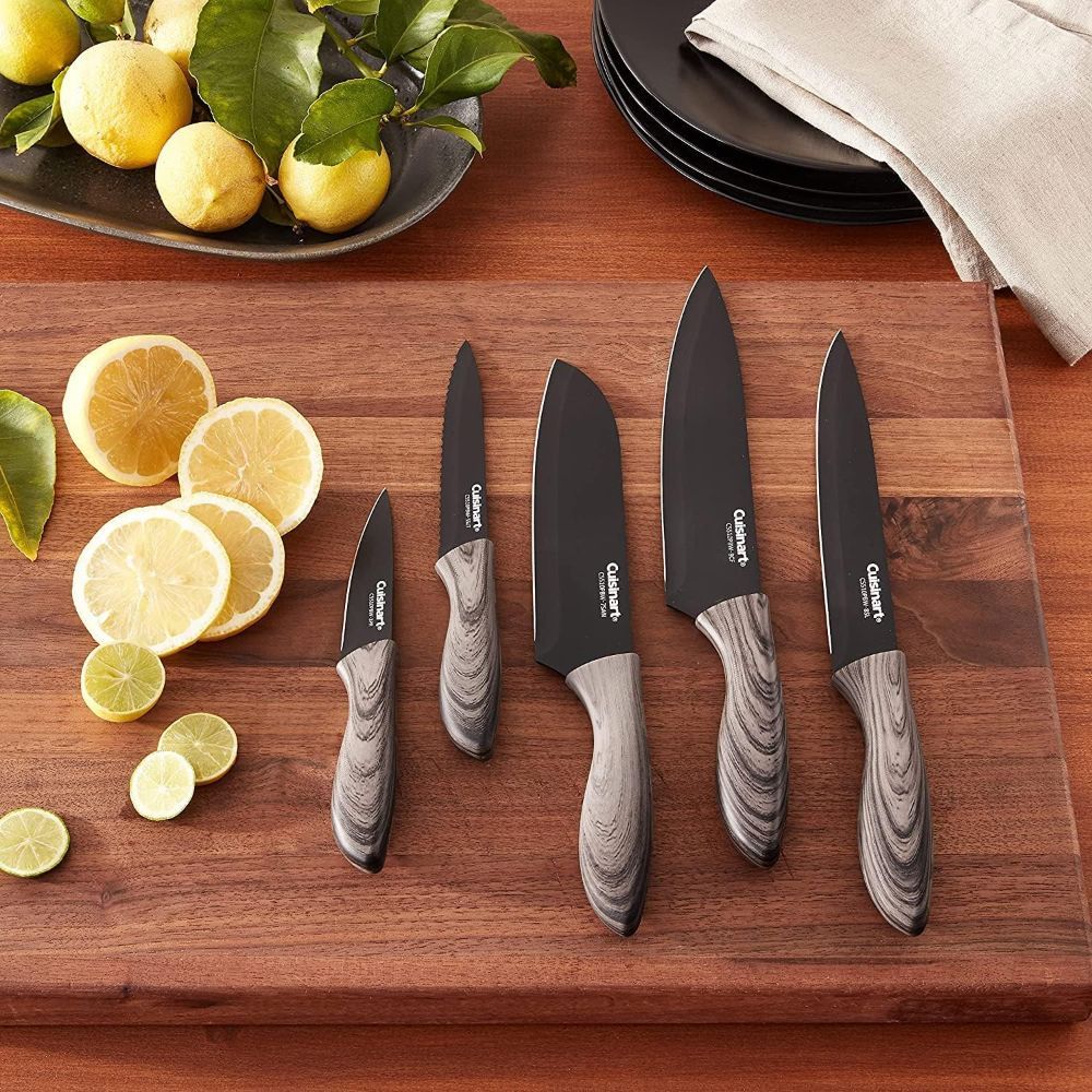 Refurbished Cuisinart C55-10PBO Ceramic Coated Knife Set 10-Piece - Reebelo US