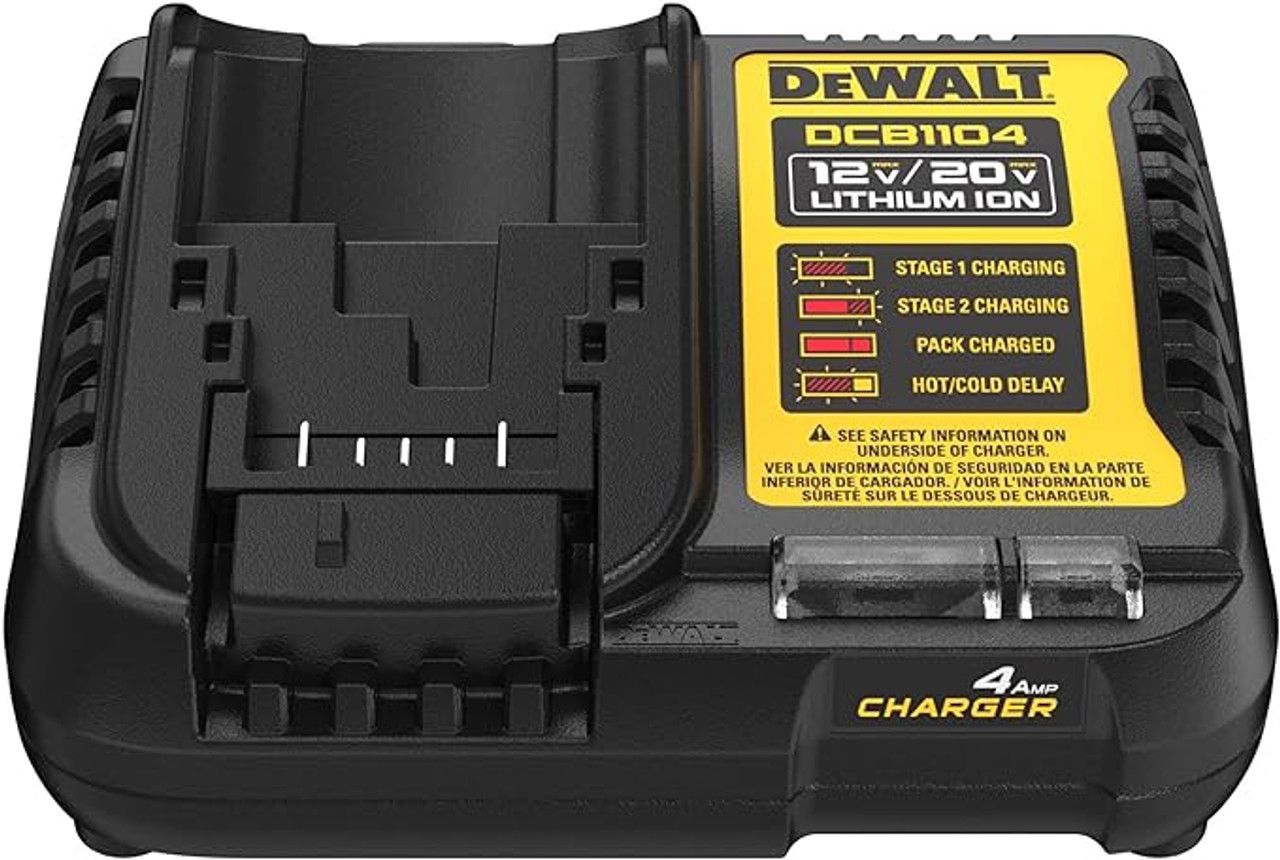 Dewalt DCB1104 12V Max/20V Max Lithium Ion Battery Charger - Black