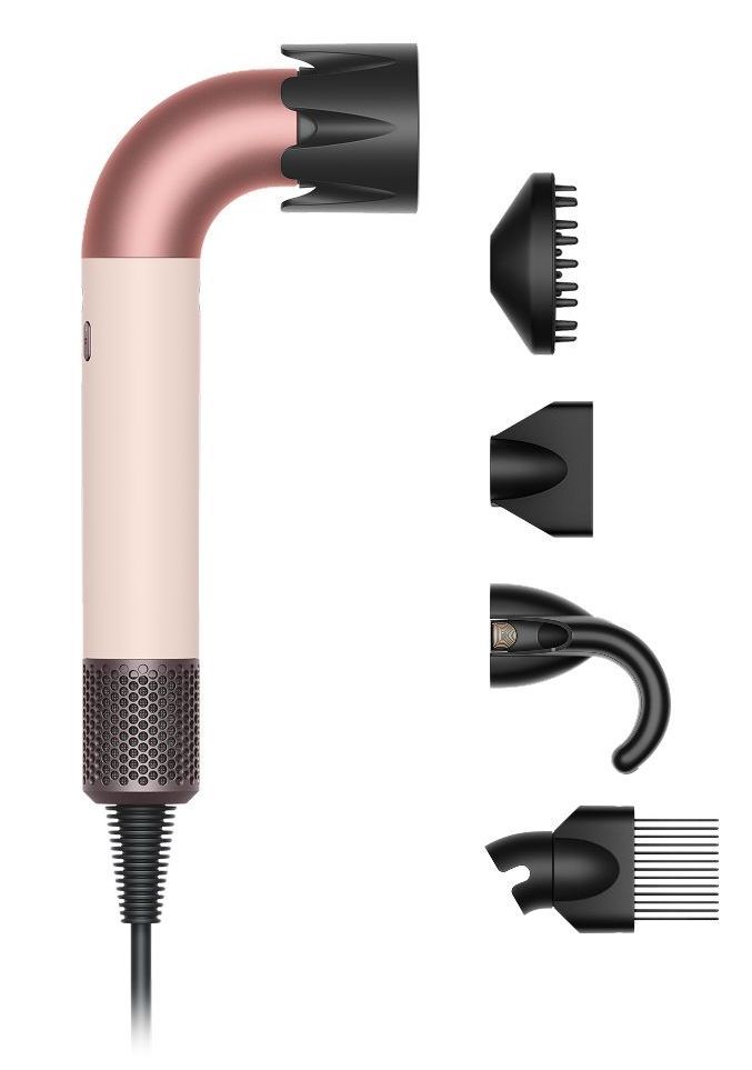 Dyson Supersonic HD17 r™ Hair Dryer - Curly+Coily - Ceramic Pink/Rose Gold - Like New