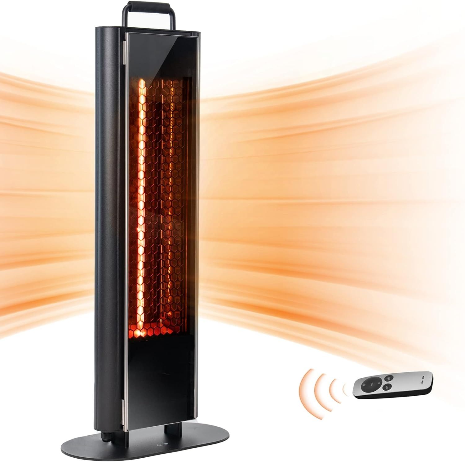 East Oak 1500W Patio Heater - Black