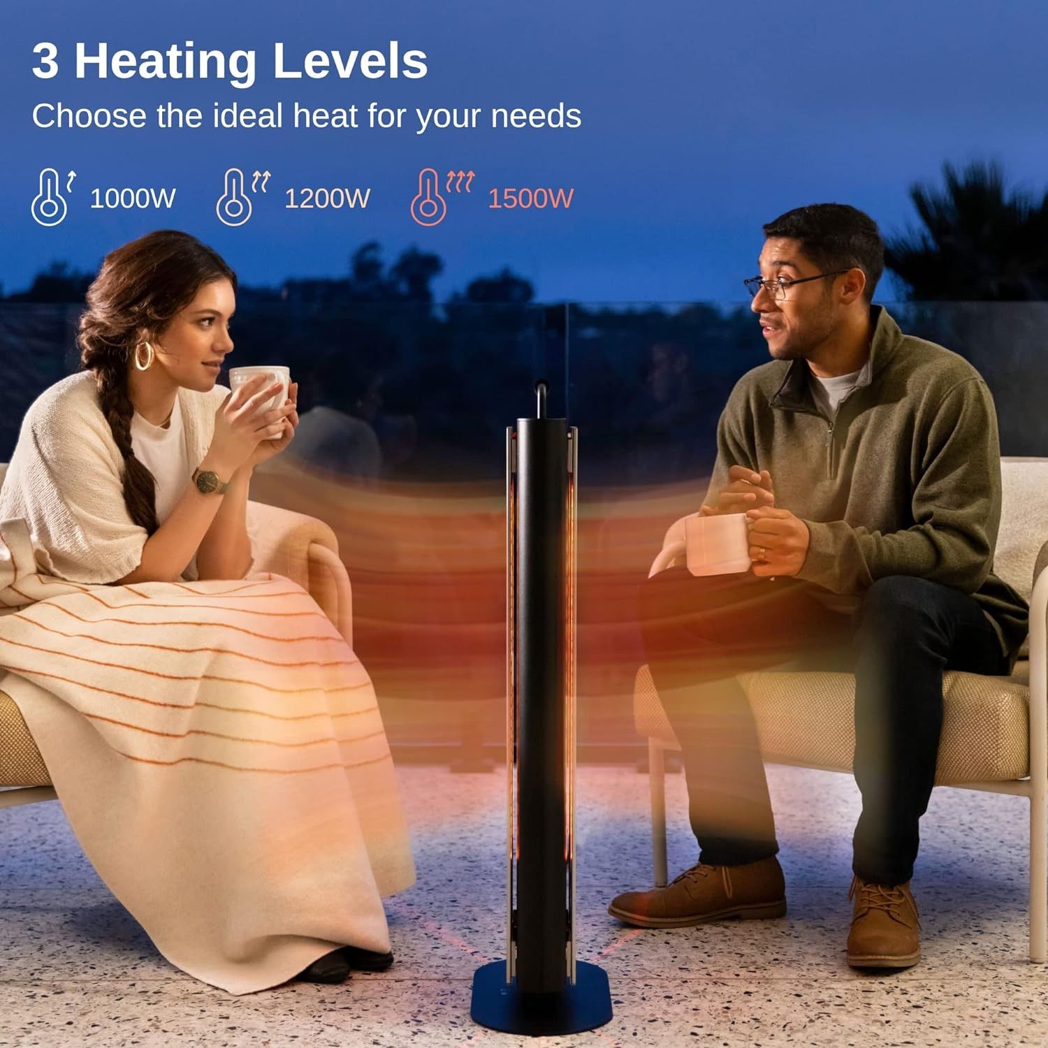 Refurbished East Oak 1500W Patio Heater - Reebelo US