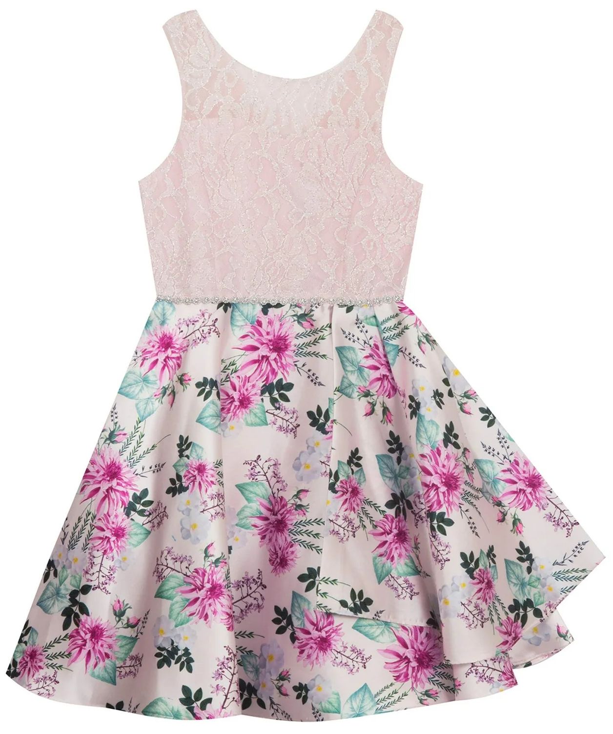 Emily Rose Girl's Floral High Low Dress 12 - Reebelo US