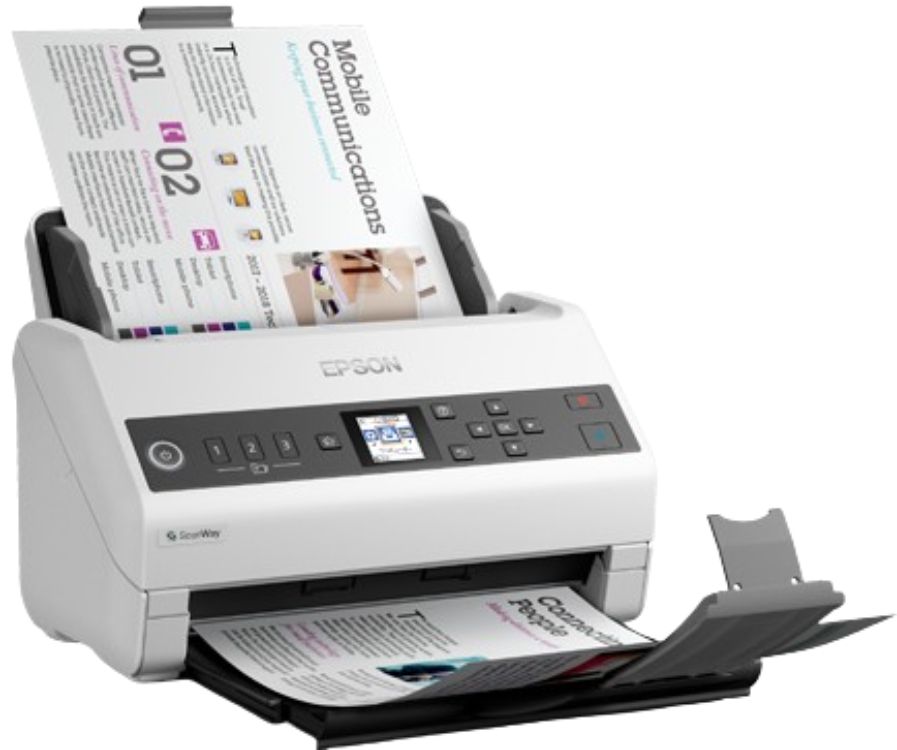Refurbished Epson DS-730N Network Color Document Scanner - Reebelo US