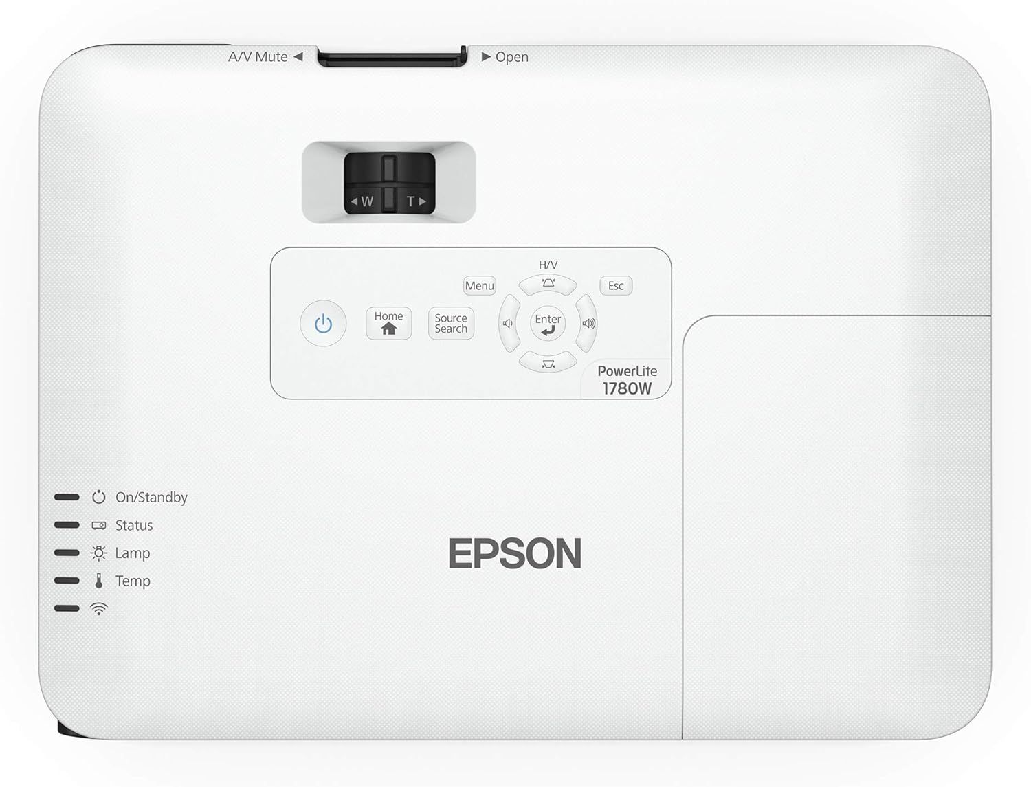 Refurbished Epson PowerLite 1780W Wireless WXGA 3LCD Projector - Reebelo US