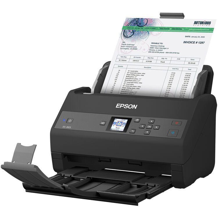 Refurbished Epson Workforce ES-865 High Speed Color Duplex Document Scanner - Reebelo US
