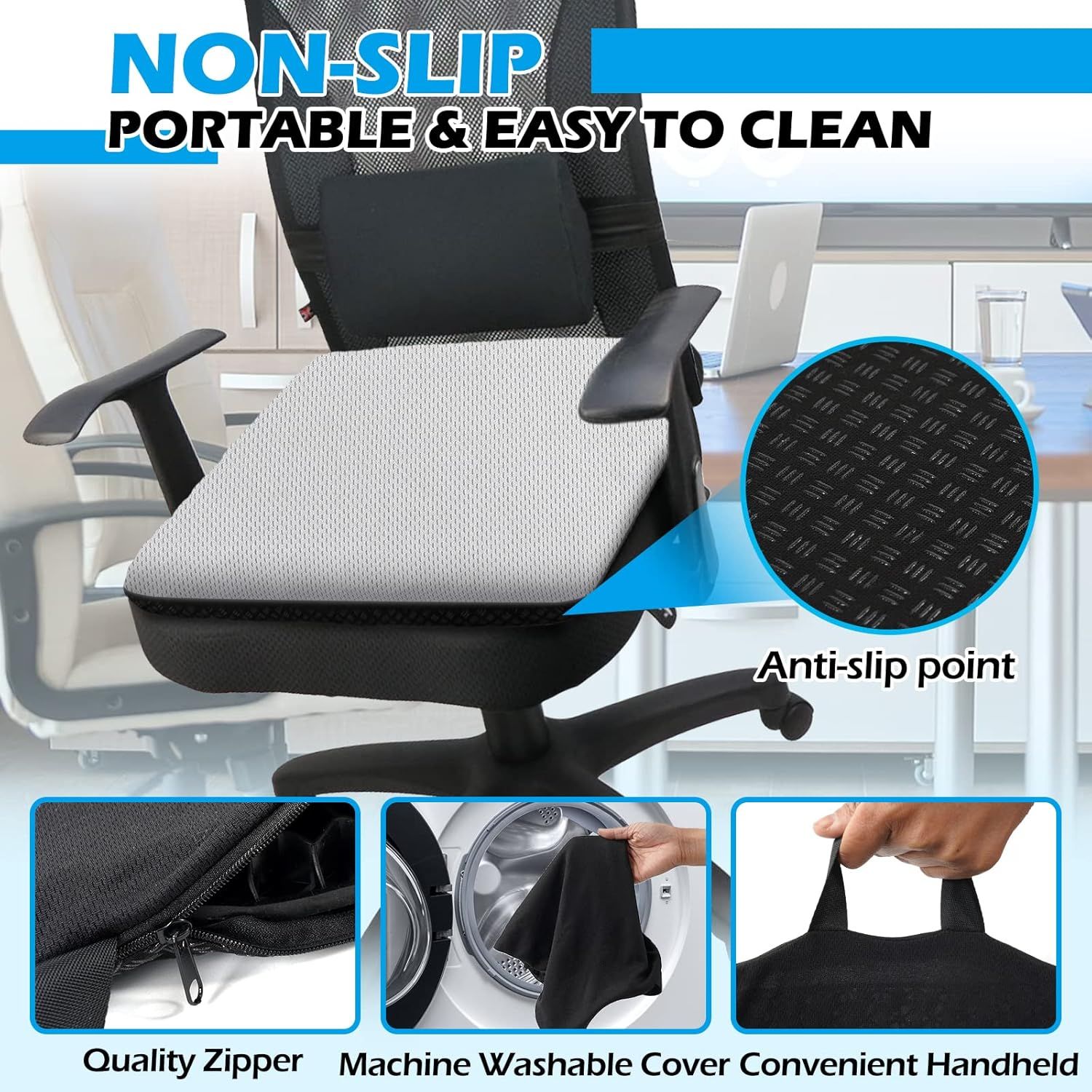 Refurbished Evnoste Gel Seat Cushion (L) - Reebelo US
