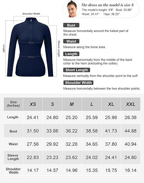 Refurbished FKEEP Women's Long Sleeve Polo Shirt Golf Tennis Zipper V Neck Top - Reebelo US